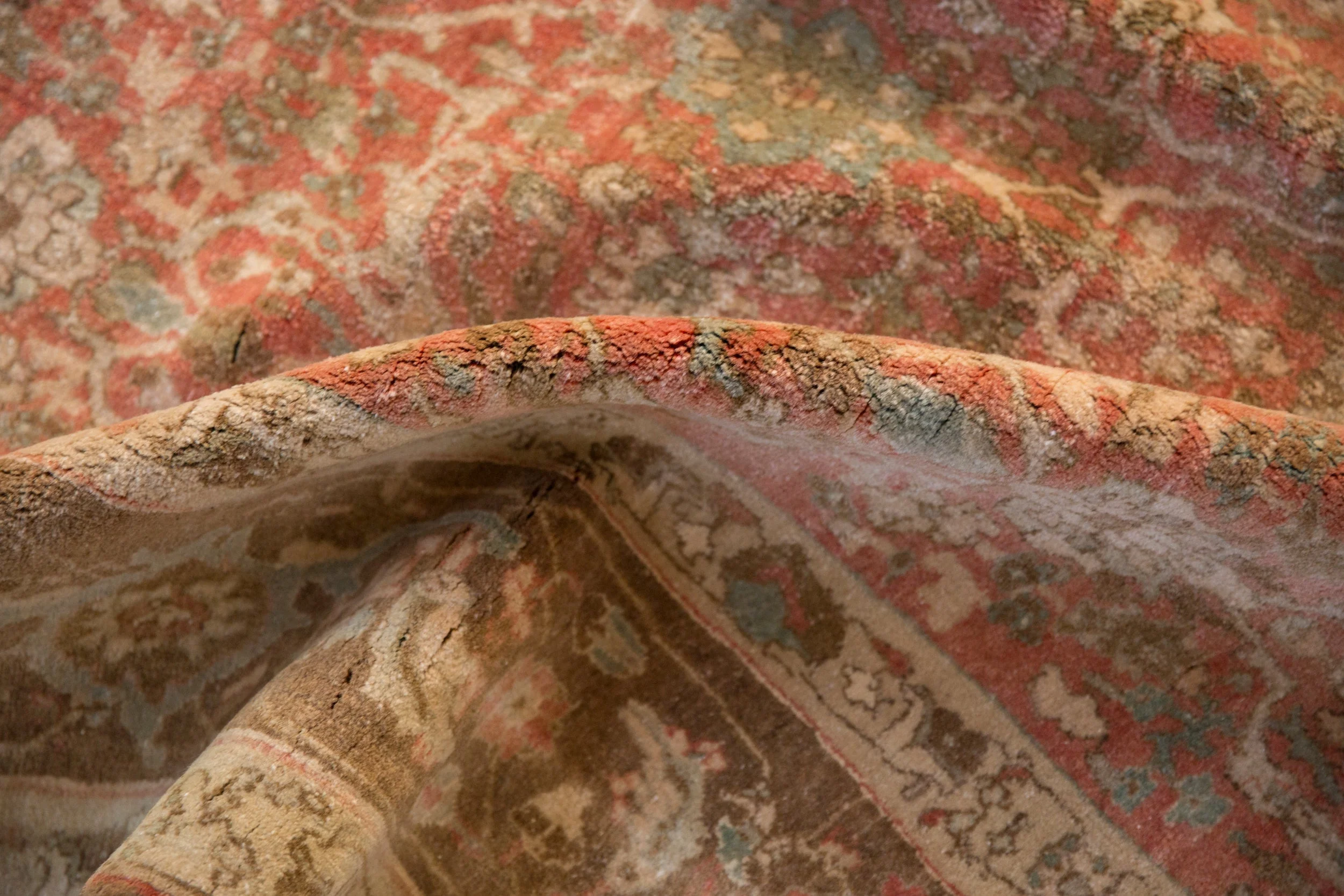 7.5x11 Vintage Distressed Bijar Carpet - Image 12