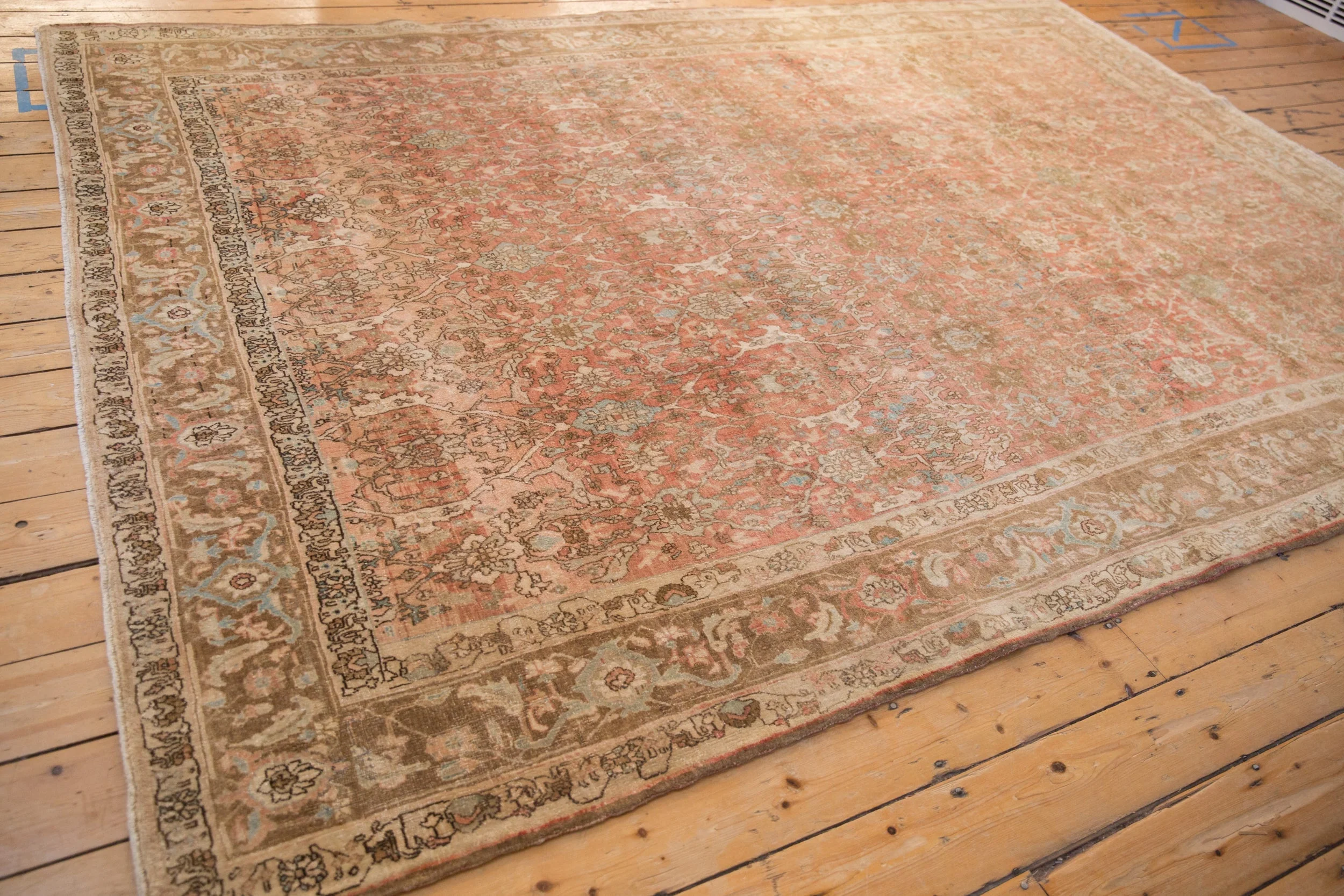 7.5x11 Vintage Distressed Bijar Carpet - Image 6