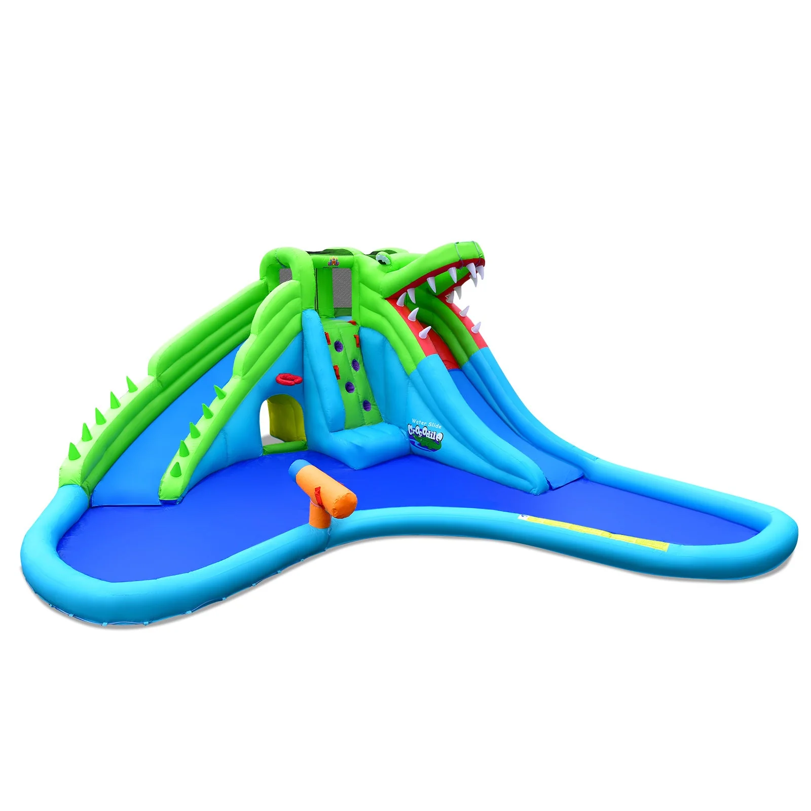 7-in-1 Inflatable Bounce House with Splashing Pool without Blower - Image 3