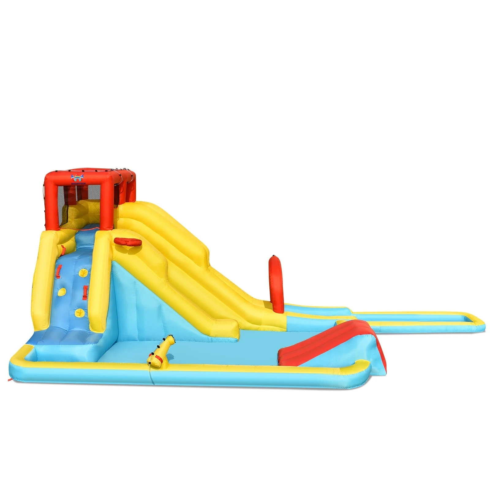 7-in-1 Inflatable Dual Slide Water Park Bounce House Without Blower - Image 7