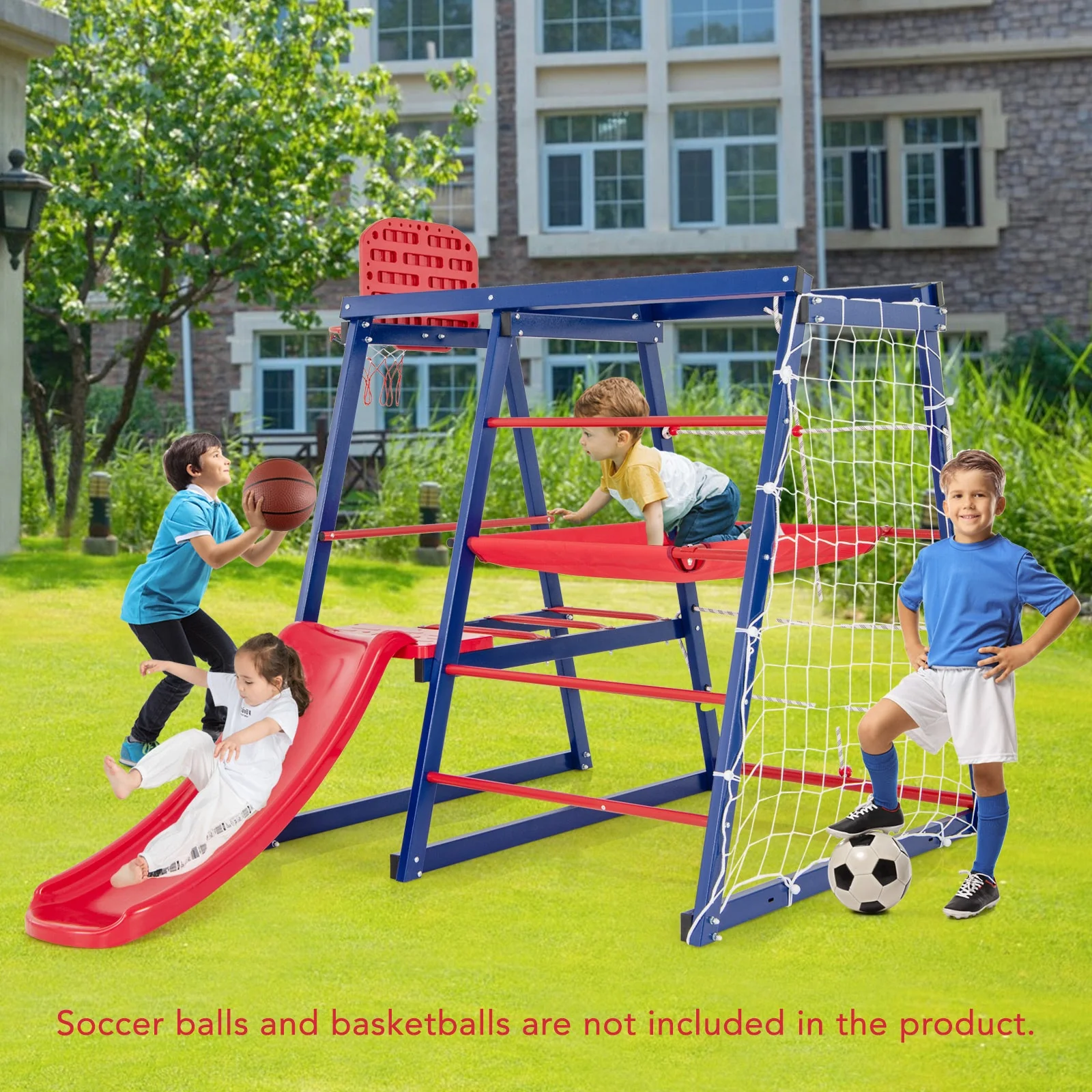 7-In-1 Metal Toddler Climbing Toys for 3-7 Years Old - Image 2