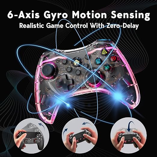7-in-1 Multi-Platform Wireless Game Controller Set - LED RGB Breathing Lights - Image 5