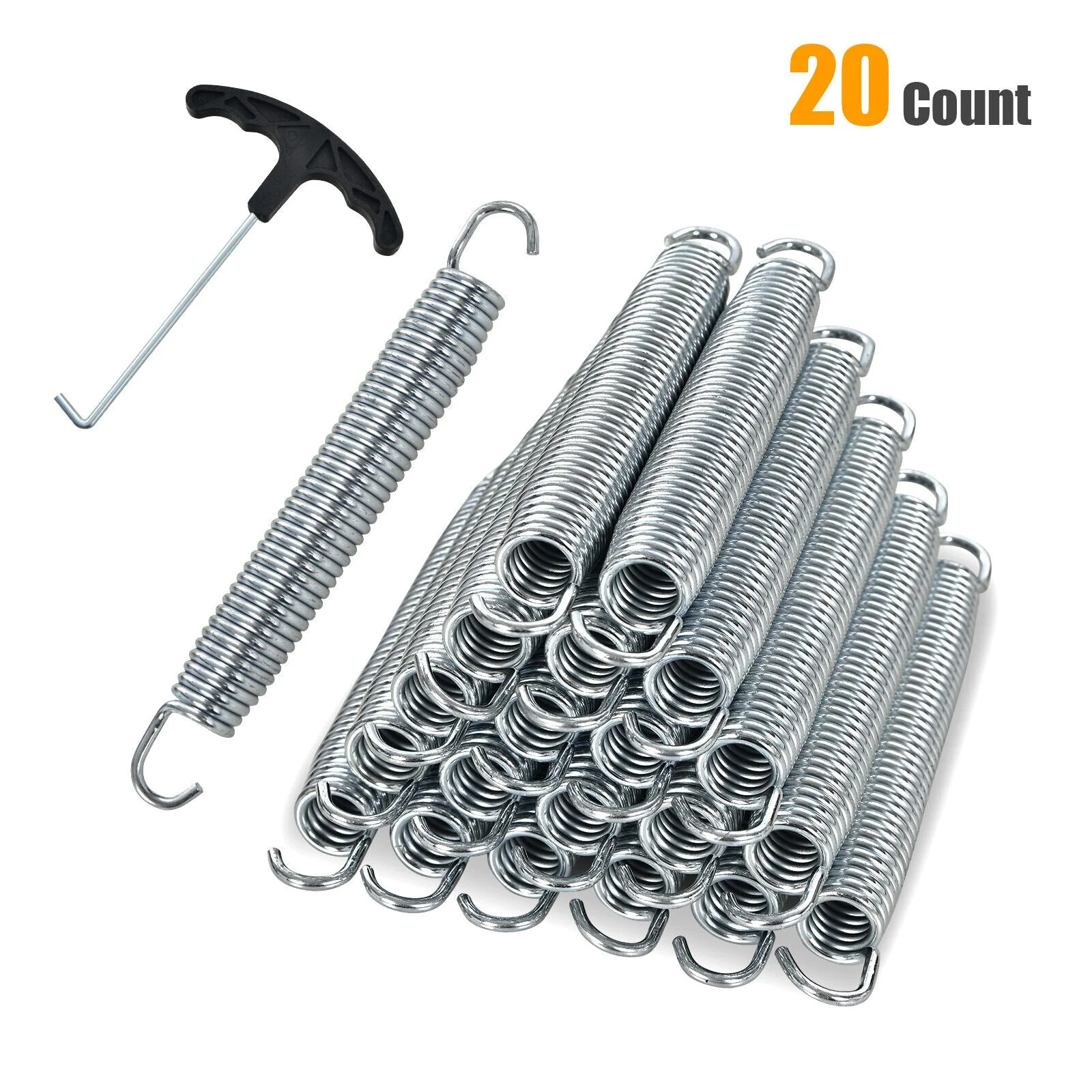 7 Inch Rustproof Galvanized Steel Replacement Trampoline Elasticity Springs-7 Inch - Image 4