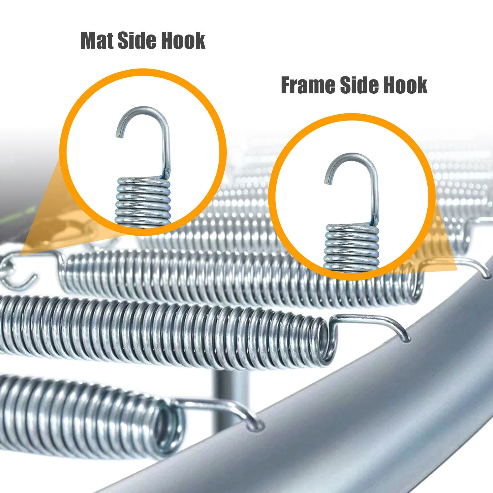 7 Inch Rustproof Galvanized Steel Replacement Trampoline Elasticity Springs-7 Inch - Image 8