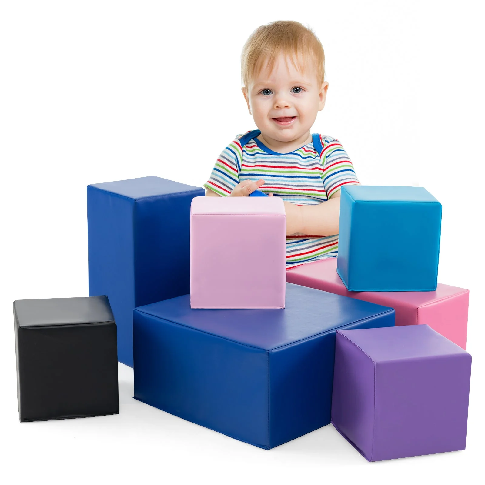 7-Piece Big Foam Building Blocks for Toddlers and Kids - Image 4