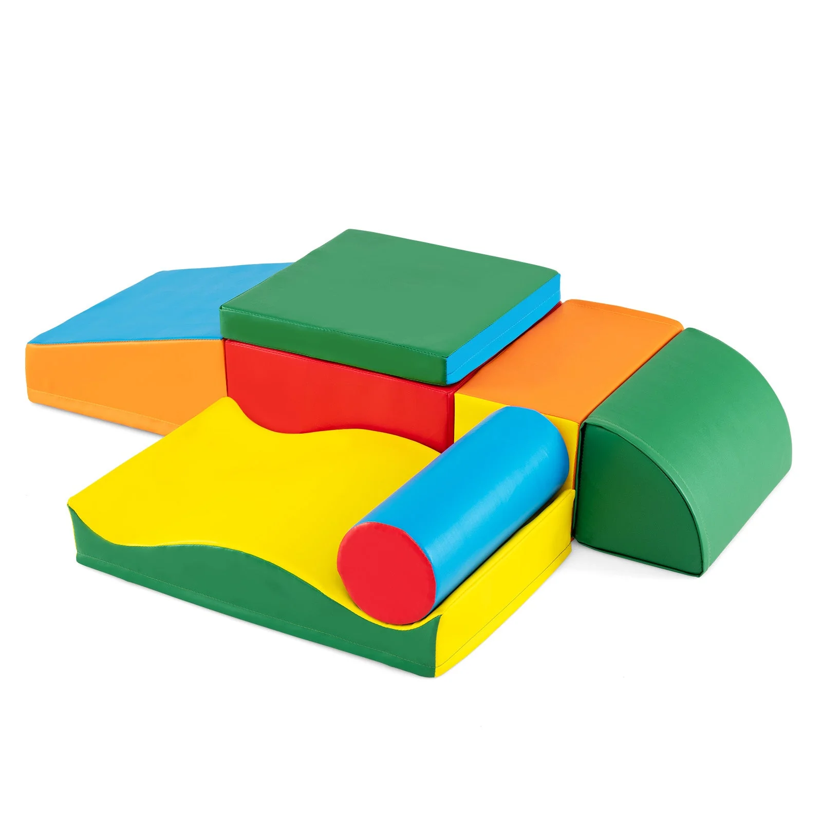 7 Pieces Toddlers Climbing Toys with EPE Foam and Removable PU Leather - Image 2