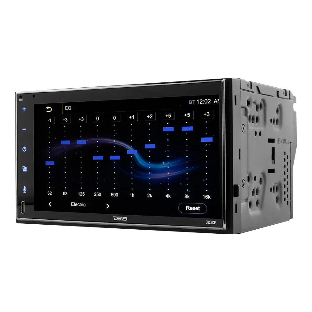 7" Touchscreen Mechless Double-DIN Headunit with Bluetooth, USB, Mirror Link And Car play - Image 3