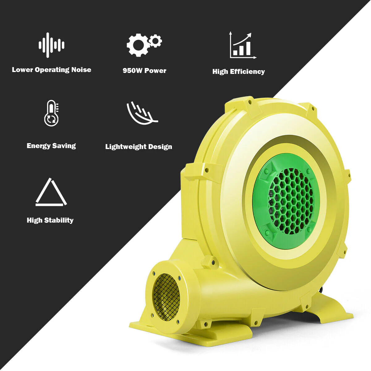 735 W 1.0 HP Air Blower Pump Fan for Inflatable Bounce House - Image 4