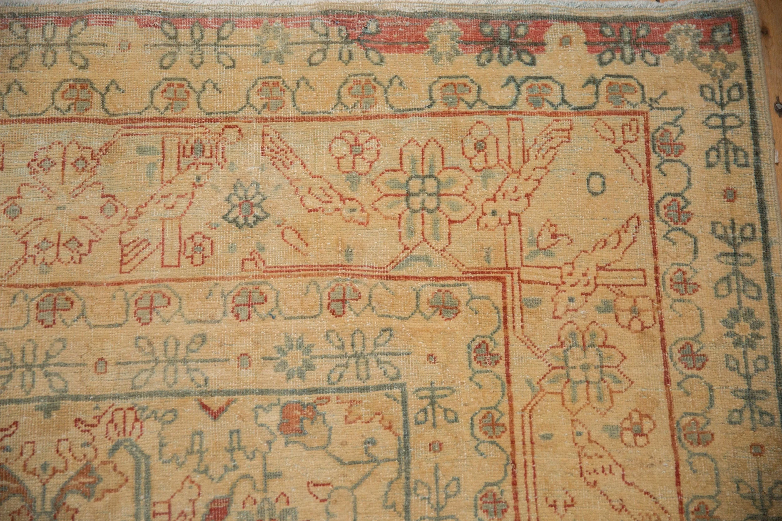 7x10.5 Vintage Distressed Tabriz Carpet - Image 3