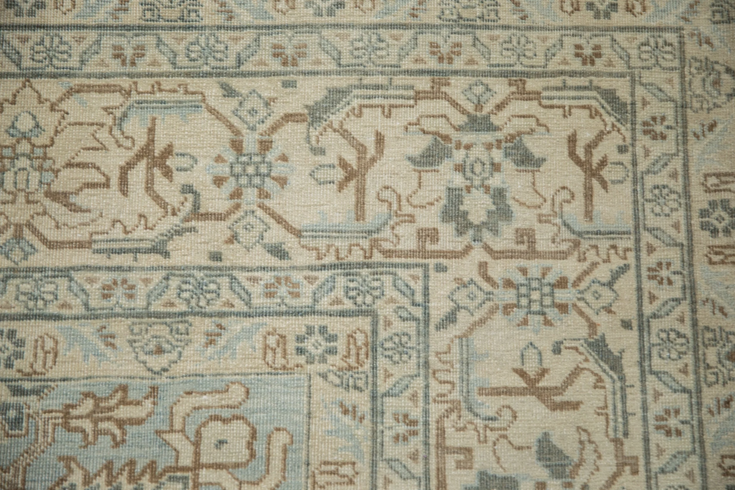 7x10.5 Vintage Distressed Tabriz Carpet - Image 3