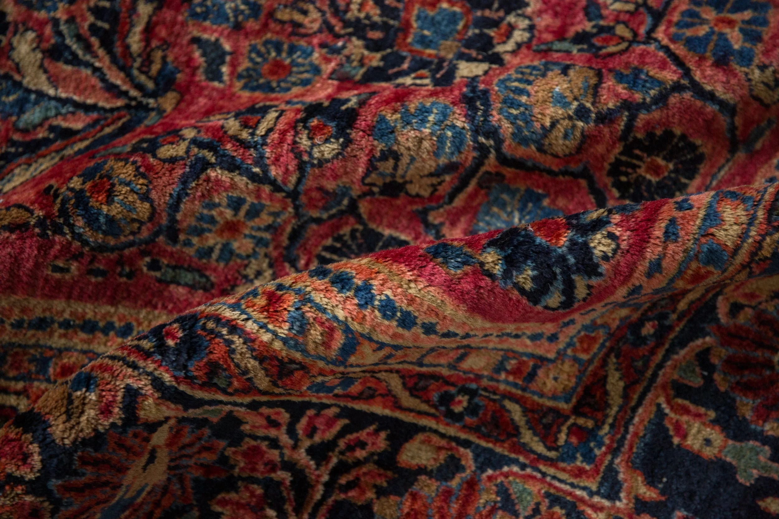 7x10 Antique American Sarouk Carpet - Image 10