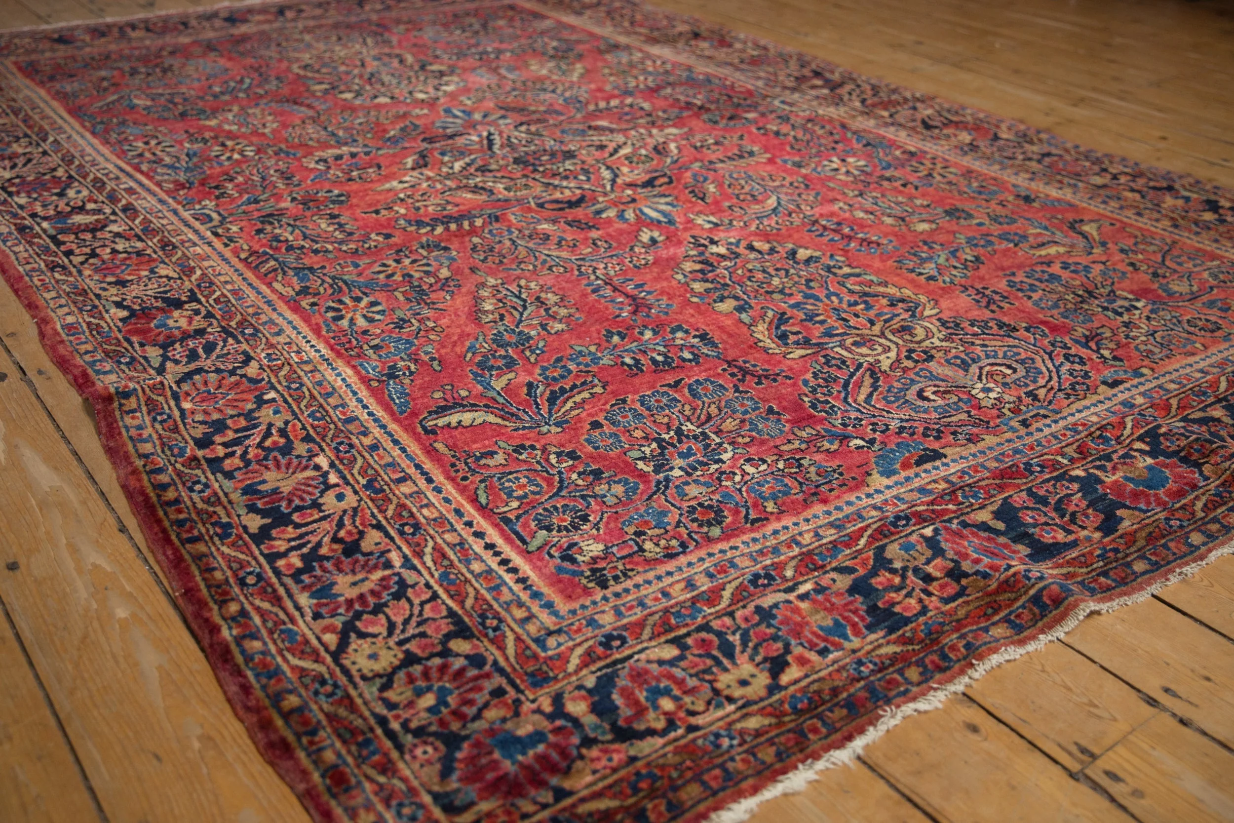 7x10 Antique American Sarouk Carpet - Image 5