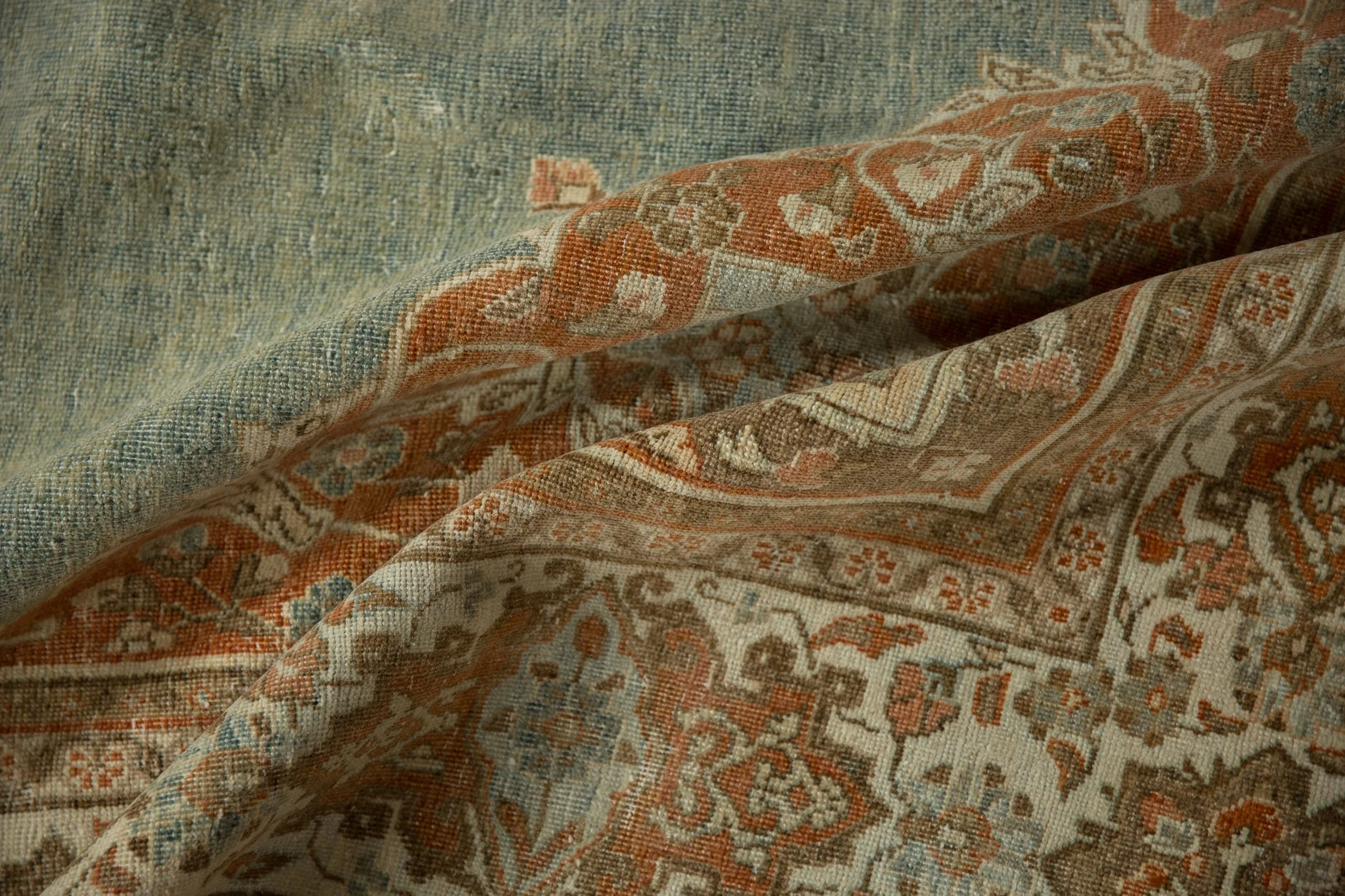 7x10 Vintage Distressed Meshed Carpet - Image 9