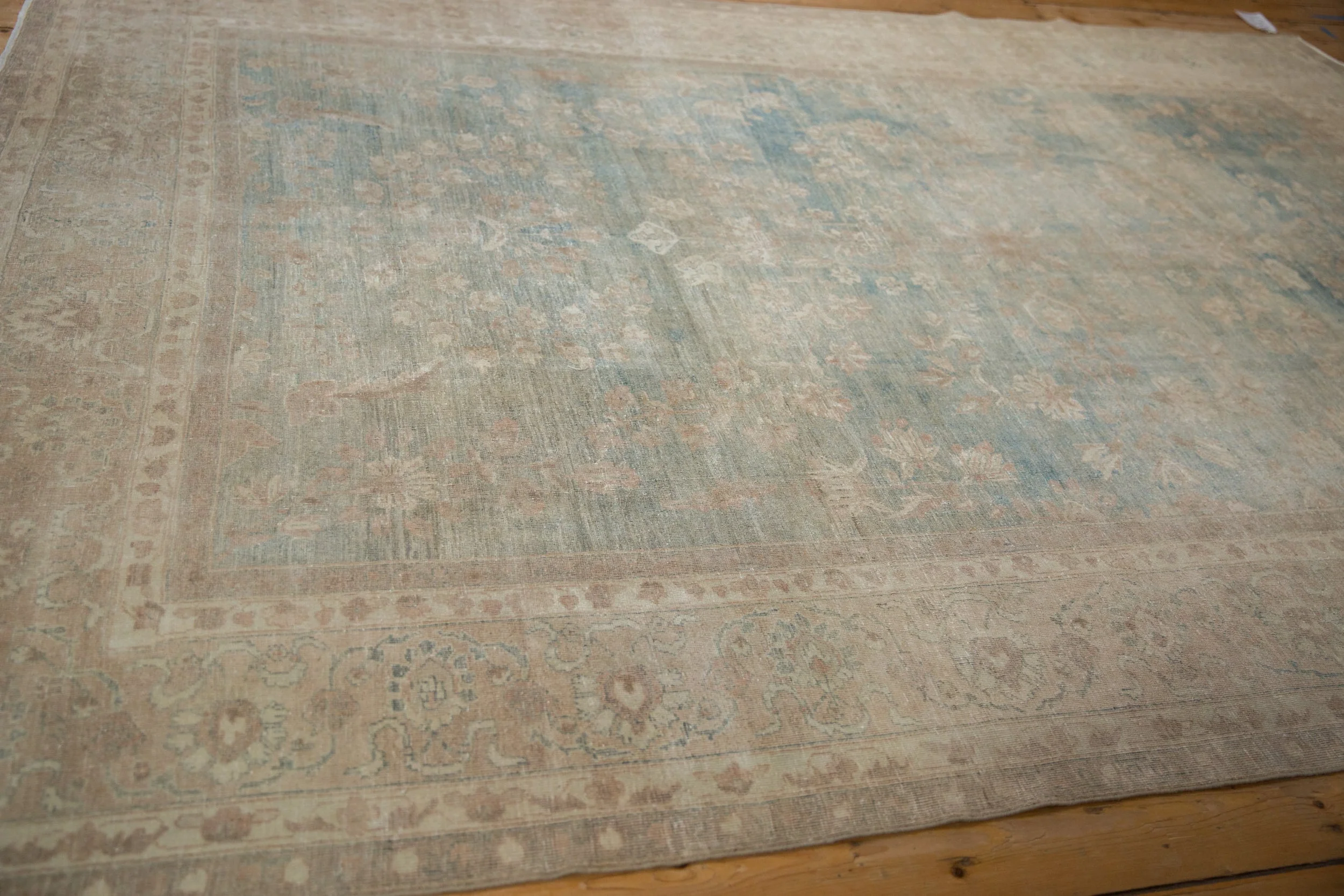 7x10 Vintage Distressed Tabriz Carpet - Image 5