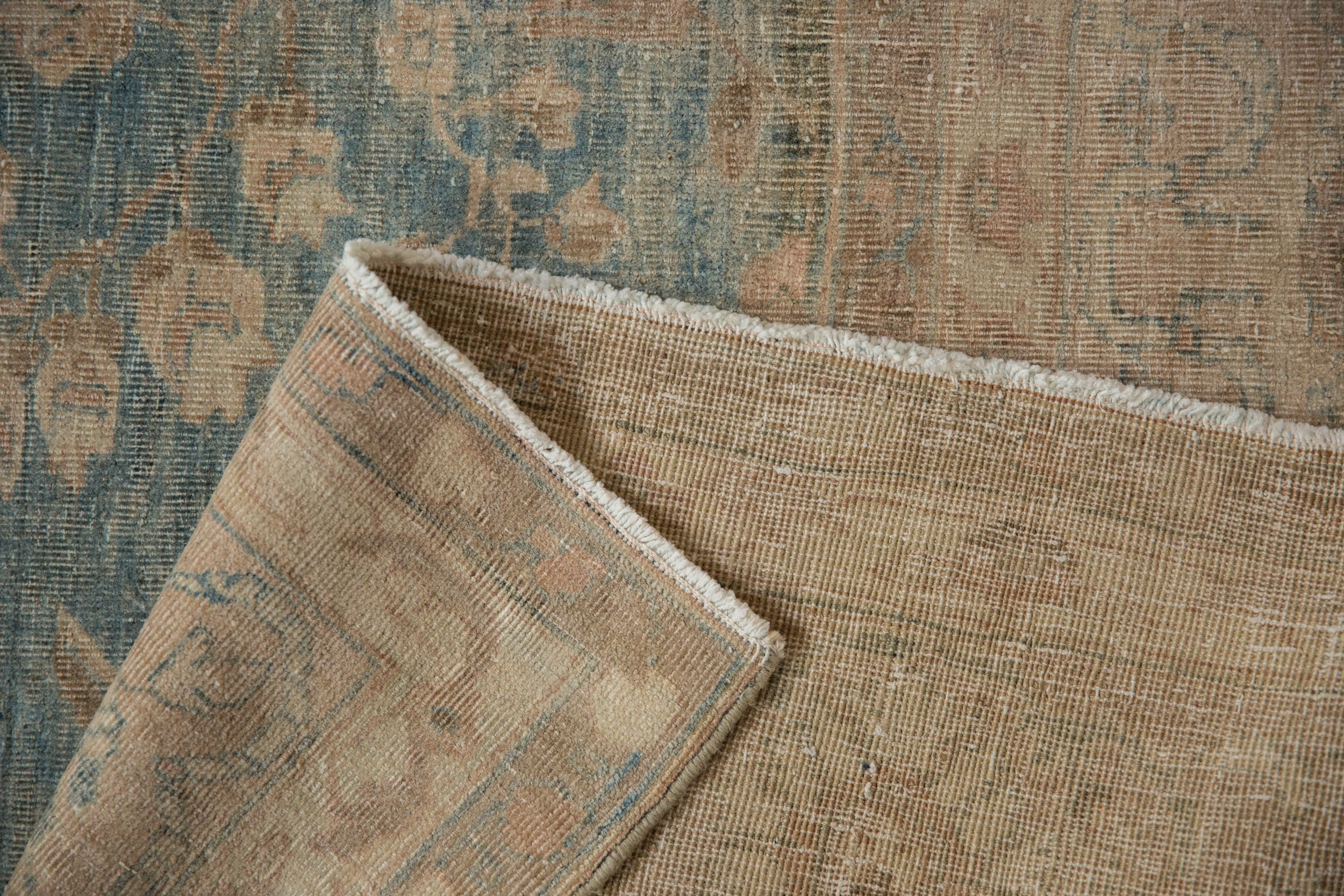 7x10 Vintage Distressed Tabriz Carpet - Image 8