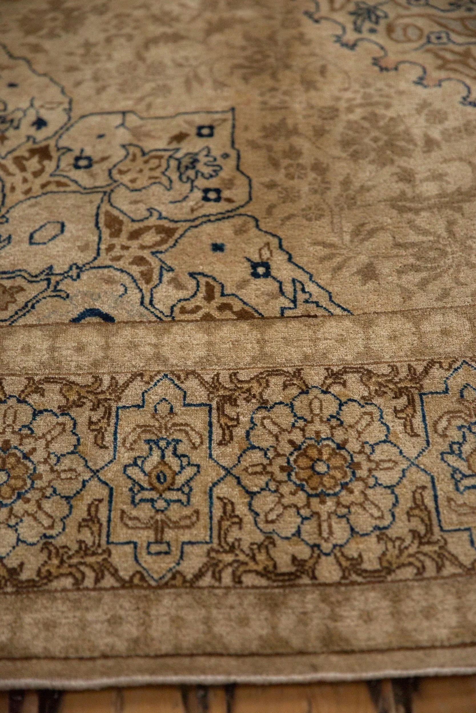 7x11 Vintage Distressed Tabriz Carpet - Image 10