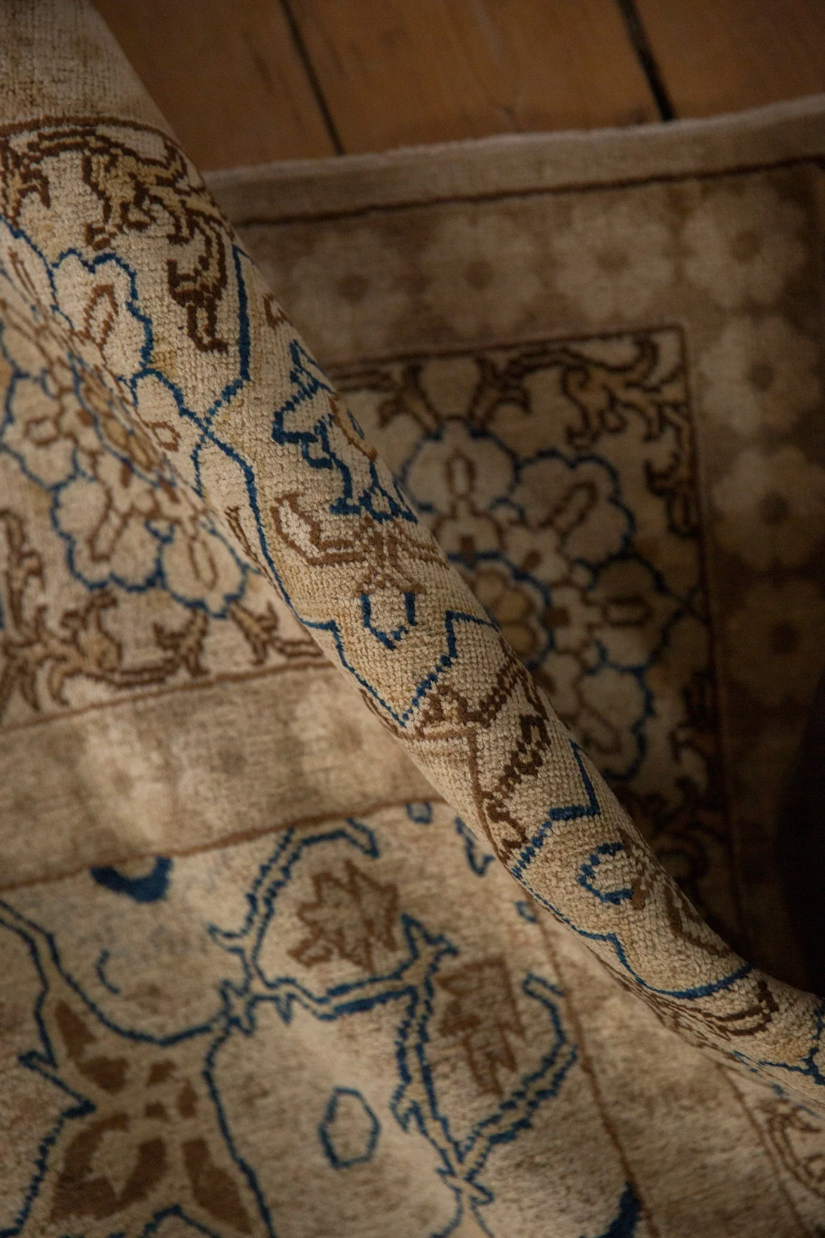7x11 Vintage Distressed Tabriz Carpet - Image 11