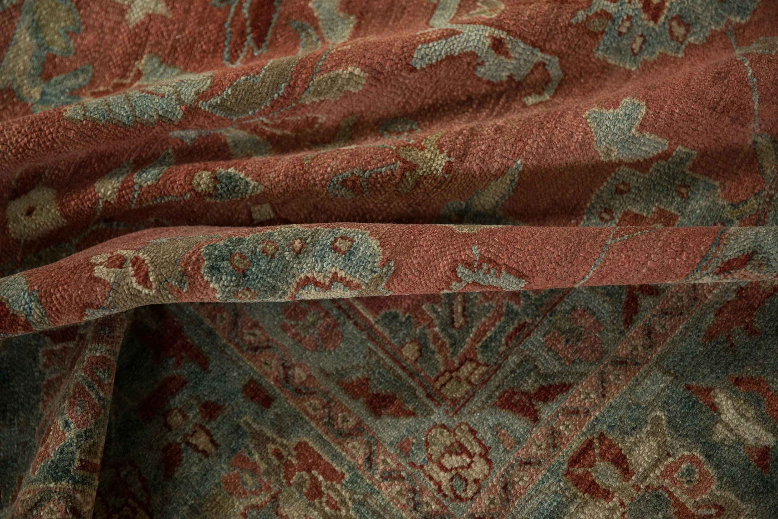 7x17 Vintage Distressed Bibikabad Carpet - Image 12
