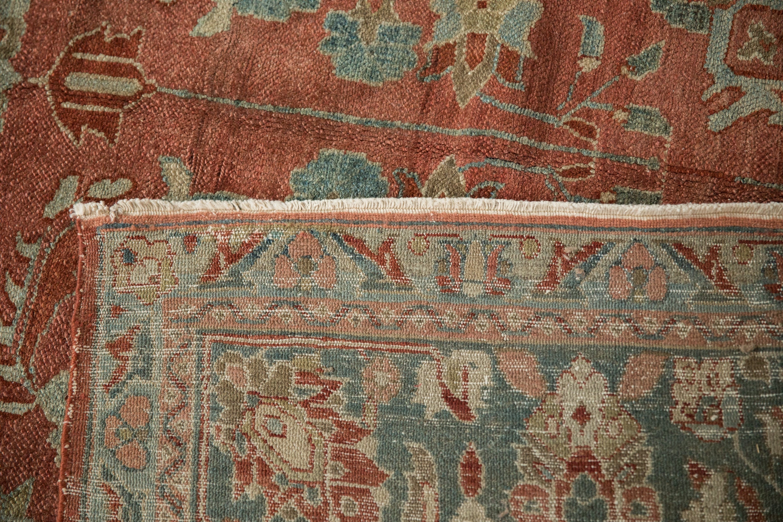 7x17 Vintage Distressed Bibikabad Carpet - Image 13