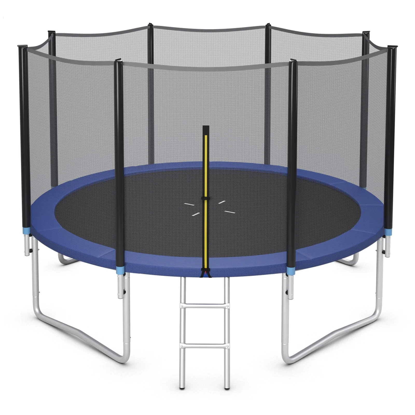 8/10/12/14/15/16 Feet Outdoor Trampoline Bounce Combo with Safety Closure Net Ladder-14 ft - Image 6