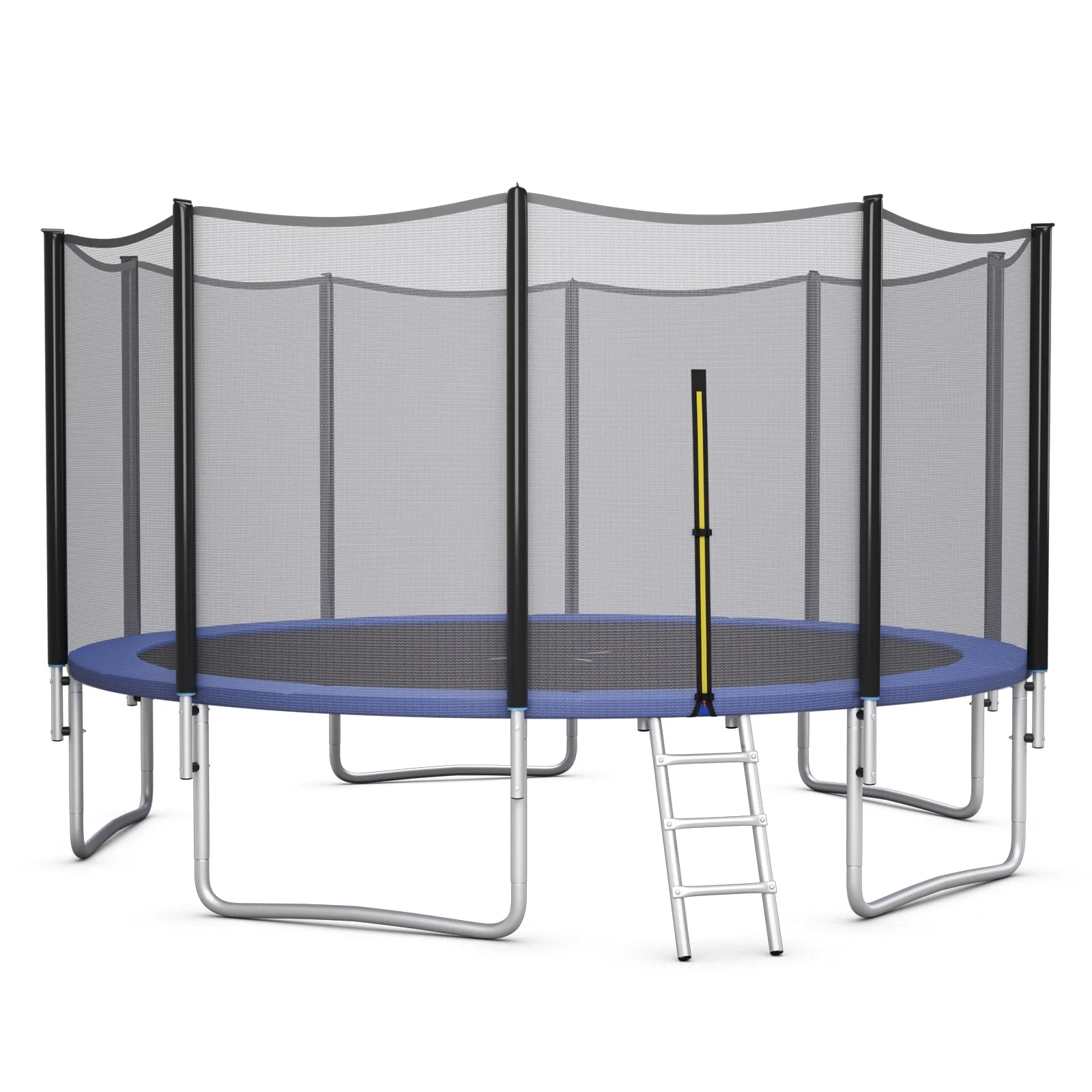8/10/12/14/15/16 Feet Outdoor Trampoline Bounce Combo with Safety Closure Net Ladder-16 ft - Image 3