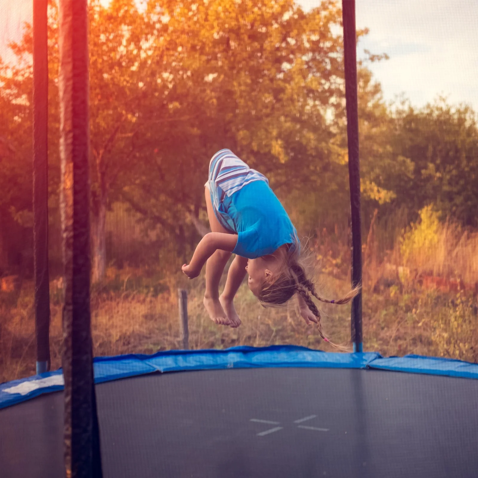 8/10/12/14/15/16 Feet Outdoor Trampoline Bounce Combo with Safety Closure Net Ladder-16 ft - Image 6