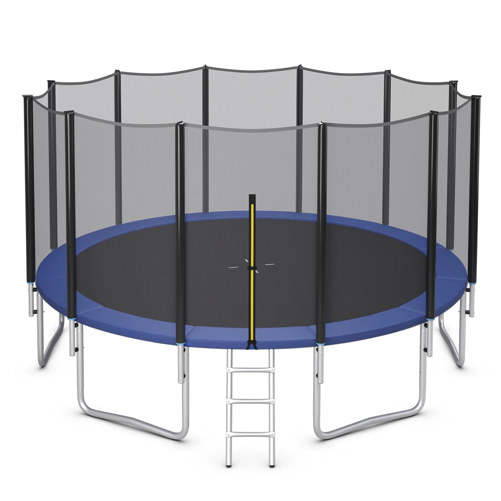 8/10/12/14/15/16 Feet Outdoor Trampoline Bounce Combo with Safety Closure Net Ladder-16 ft - Image 7