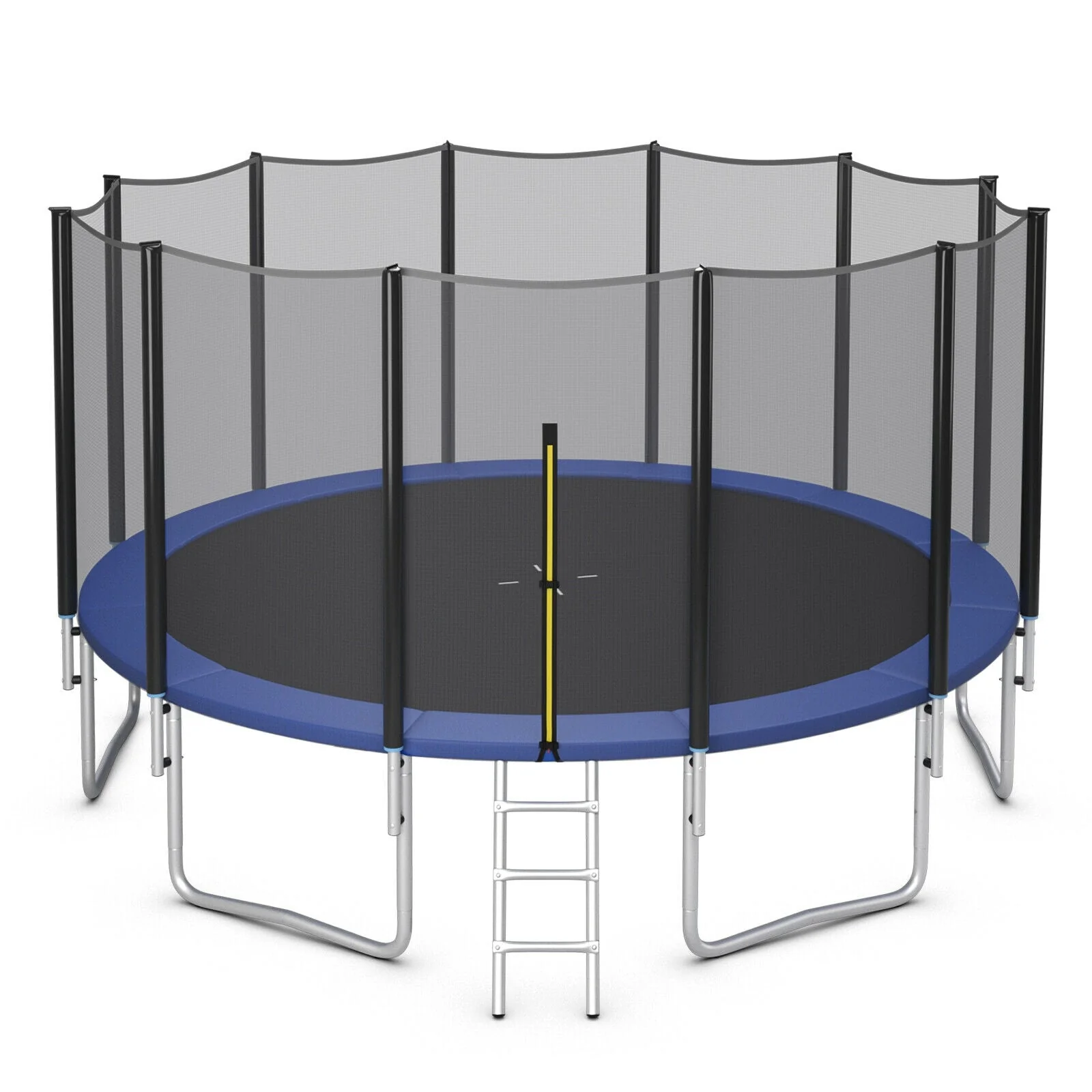 8/10/12/14/15/16 Feet Outdoor Trampoline Bounce Combo with Safety Closure Net Ladder-8 ft - Image 5