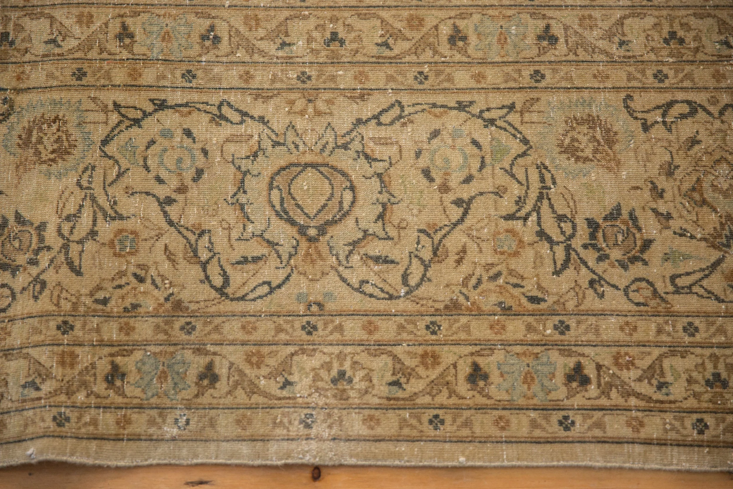 8.5x11.5 Vintage Distressed Kashan Carpet - Image 7