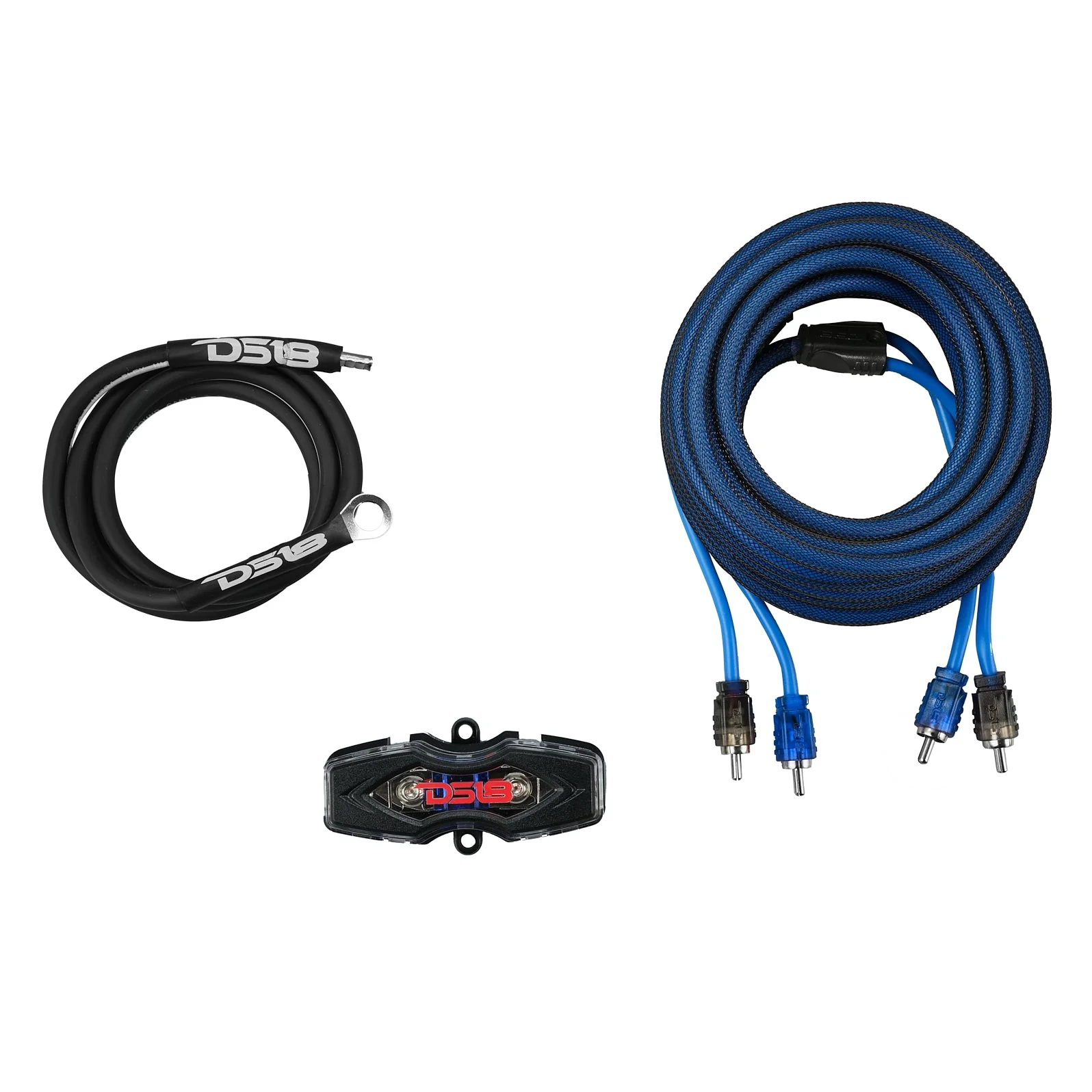 8-GA Amplifier Installation Wiring Kit - Blue - Image 2