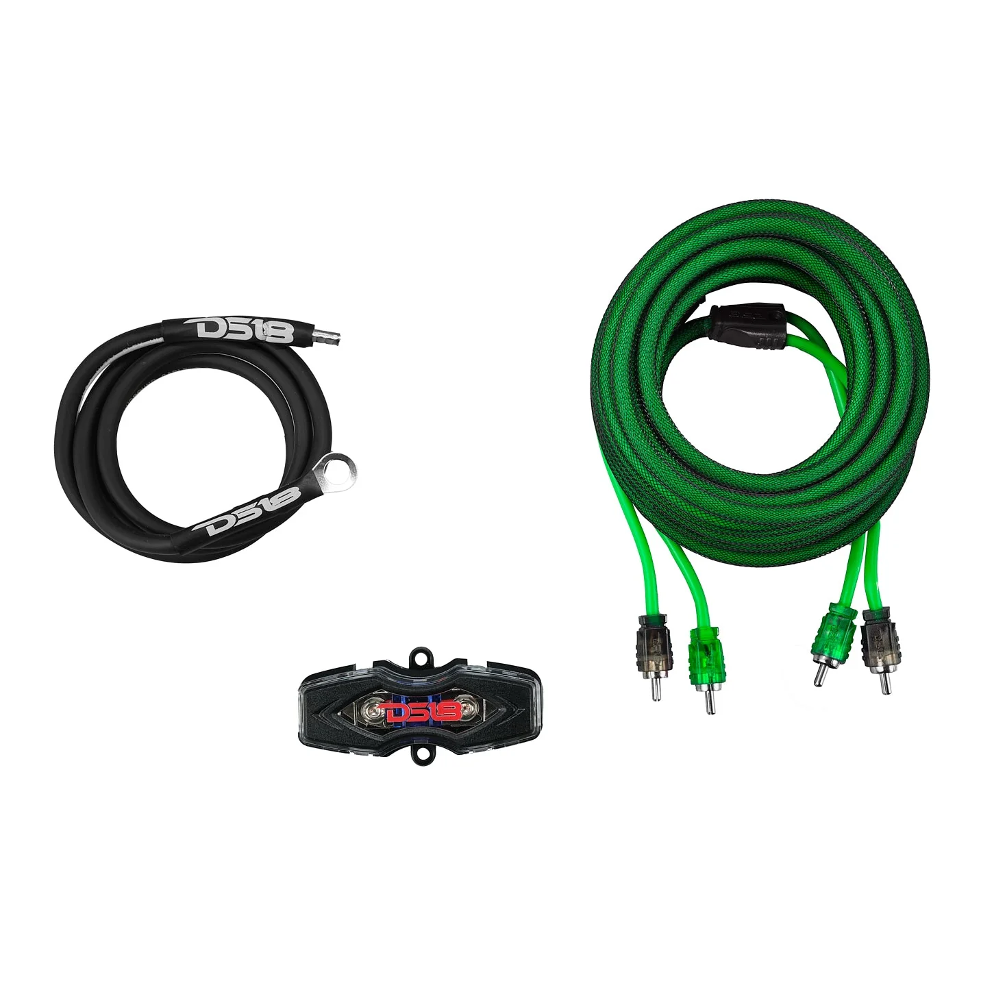 8-GA Amplifier Installation Wiring Kit - Green - Image 2