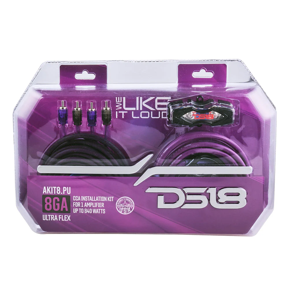 8-GA Amplifier Installation Wiring Kit - Purple - Image 5