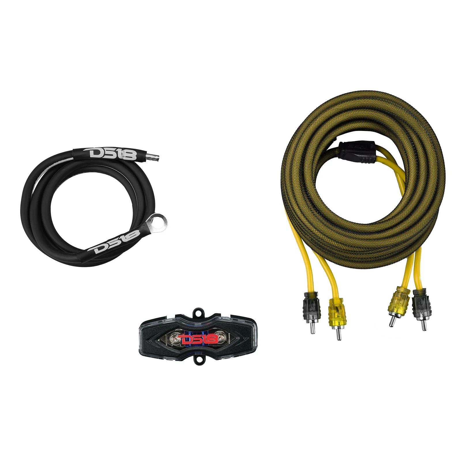 8-GA Amplifier Installation Wiring Kit - Yellow - Image 2