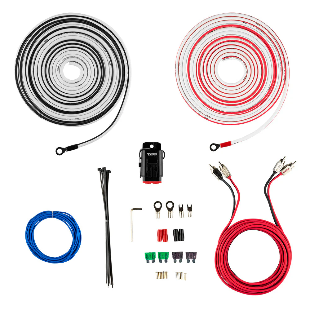 8-GA Marine Tinned OFC Amplifier Installation Kit - WHITE - Image 2