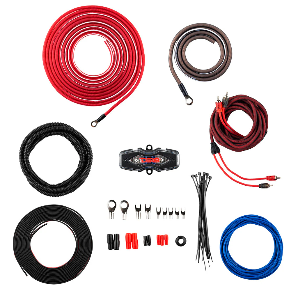 8-GA OFC 100% Copper Amplifier Installation Kit - RED - Image 2