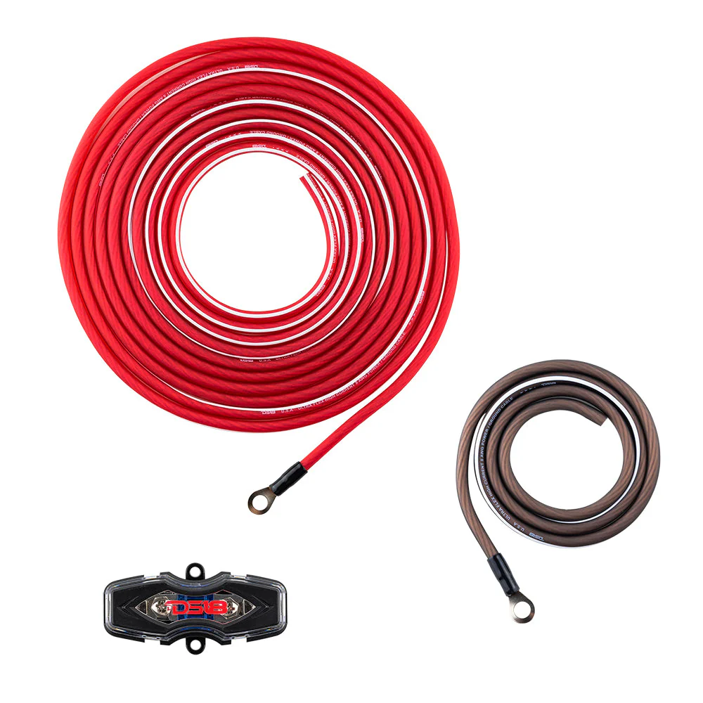8-GA OFC 100% Copper Amplifier Installation Kit - RED - Image 5
