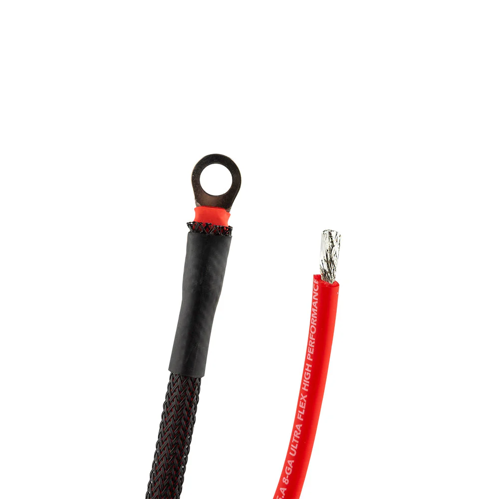 8-GA Ryder OFC Amplifier Installation Kit for Harley Davidson - RED - Image 3