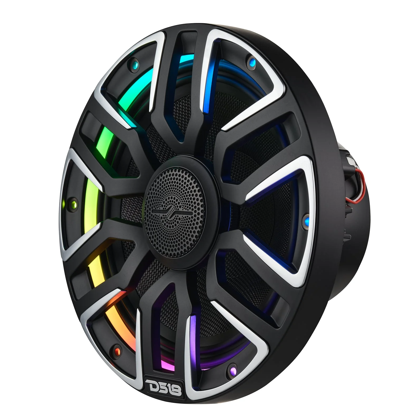 8” Marine Coaxial Speaker With Kevlar Cone, Bullet Tweeter, Neodymium Magnet, and Digital LED Lights | 200W RMS 4-Ohm - Image 5