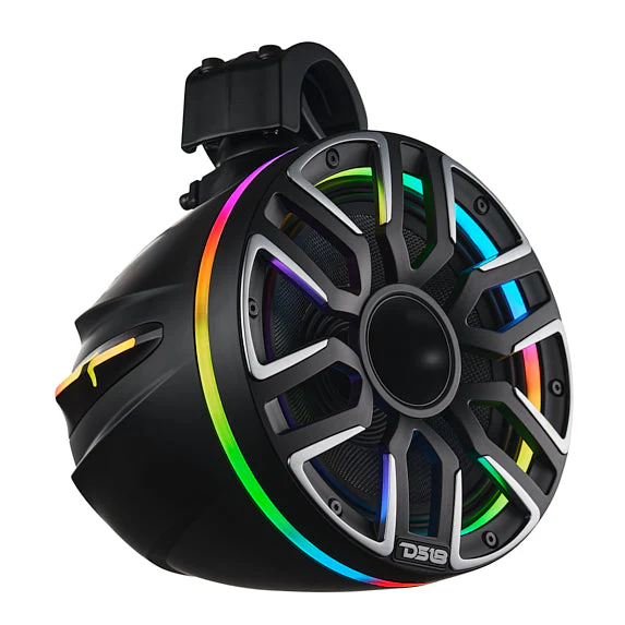 8” Marine Short Tower Speaker With Neodymium Magnet, Kevlar Cone, Compression Driver And Digital LED Lights | 200W RMS 4-Ohm - Image 2