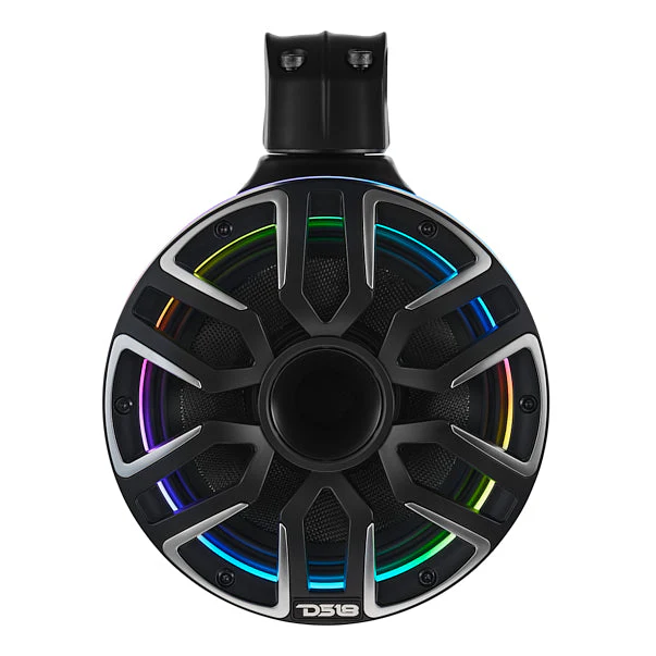 8” Marine Short Tower Speaker With Neodymium Magnet, Kevlar Cone, Compression Driver And Digital LED Lights | 200W RMS 4-Ohm - Image 3