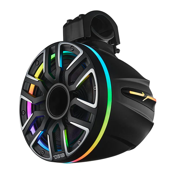 8” Marine Short Tower Speaker With Neodymium Magnet, Kevlar Cone, Compression Driver And Digital LED Lights | 200W RMS 4-Ohm - Image 4