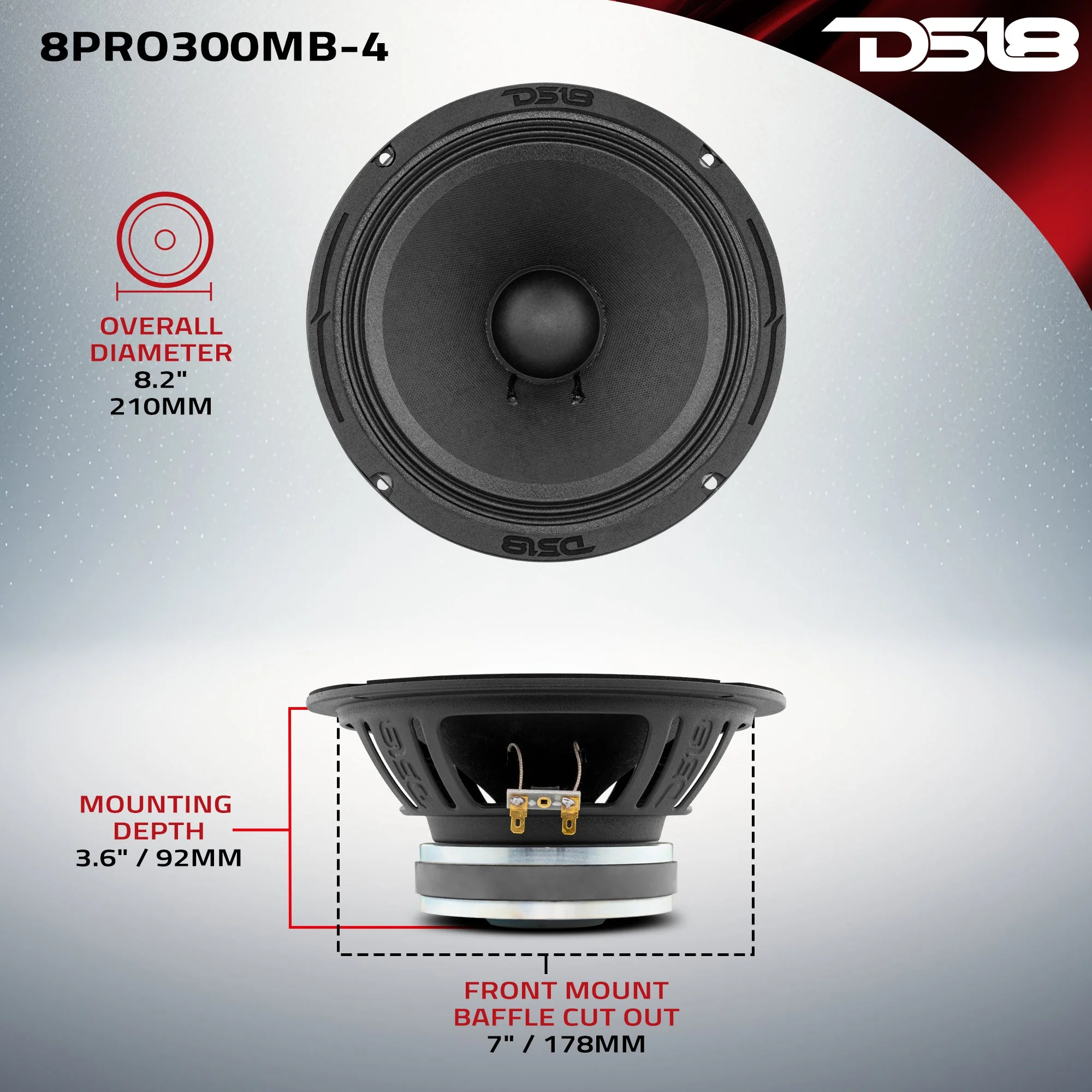 8" Mid-Bass Loudspeaker 150 Watts Rms 8-Ohm - Image 7