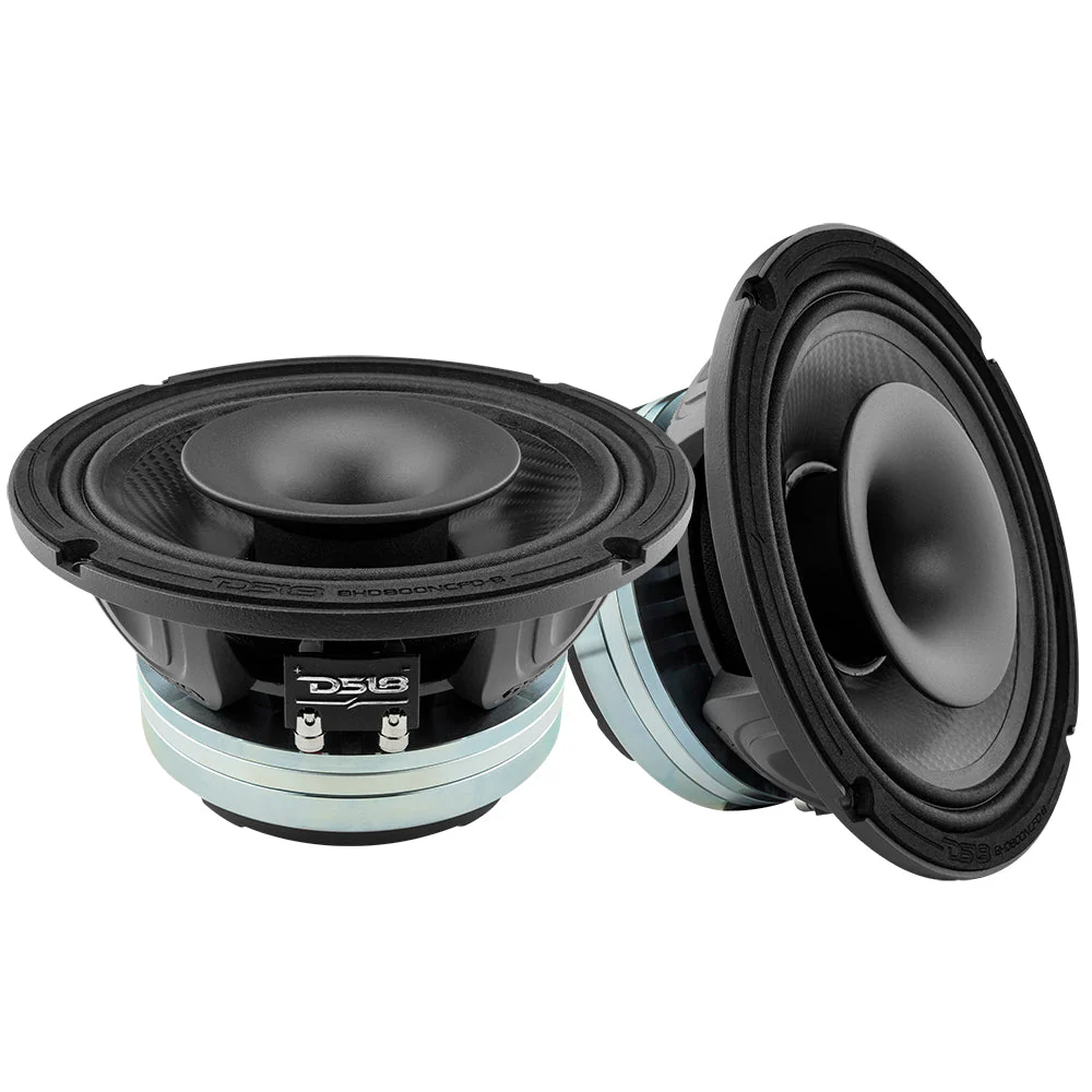 8" Neodymium Coaxial Hybrid Mid-Bass Water resistant Carbon Fiber Cone Loudspeaker with Built-in Driver  400 Watts Rms 8-Ohm - Image 2