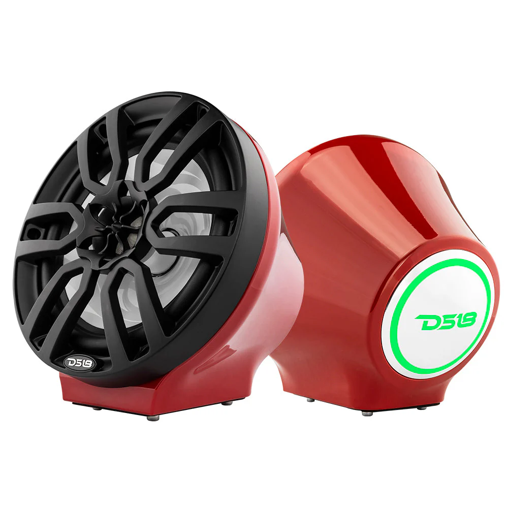 8” Universal Flat Mount Kick Panel Speaker Pod – Jet Skis, Jeeps, Motorcycles – RGB LED Lights - Image 13