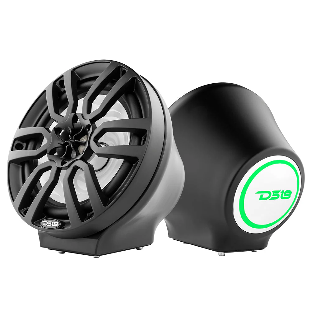 8” Universal Flat Mount Kick Panel Speaker Pod – Jet Skis, Jeeps, Motorcycles – RGB LED Lights - Image 8