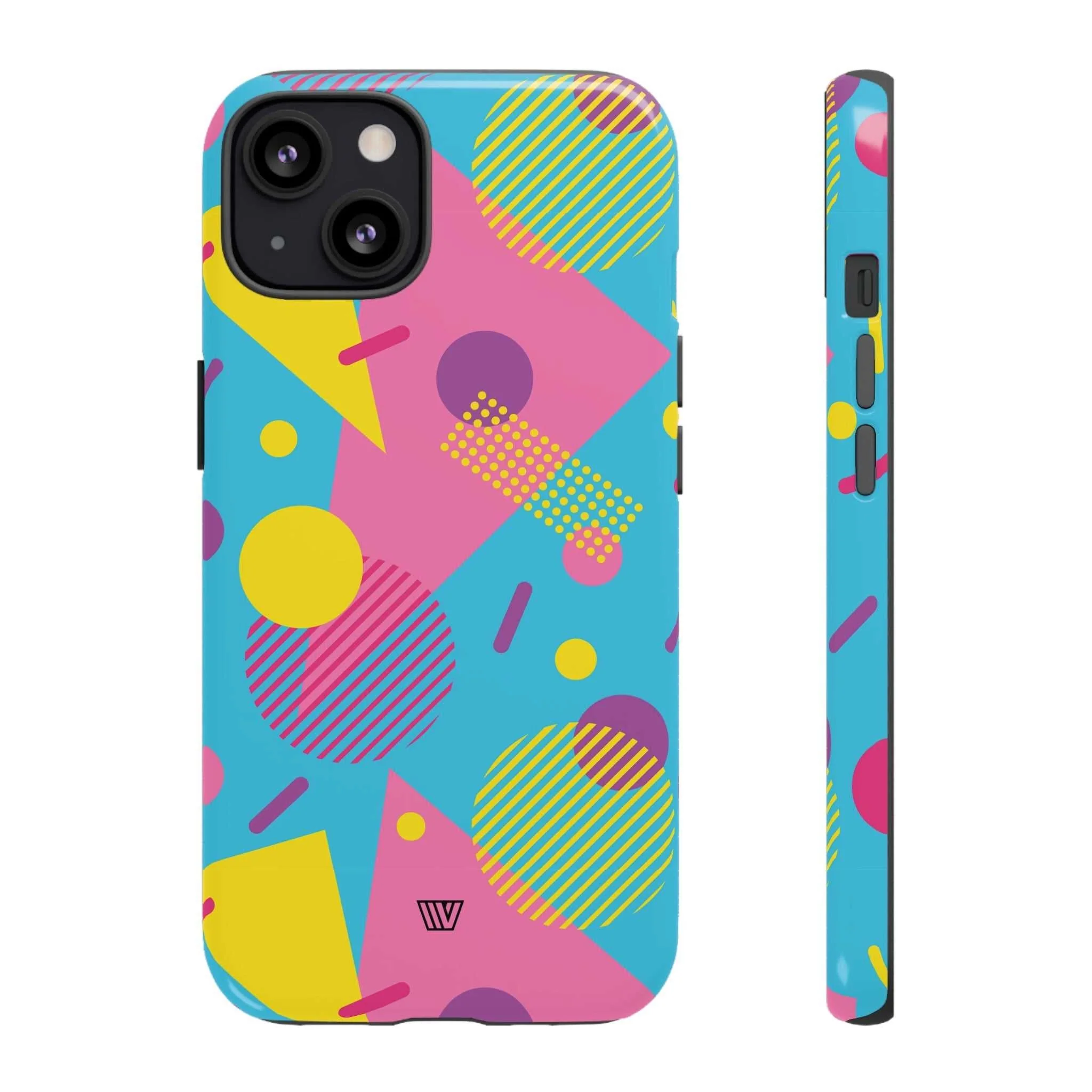 80s / 90s RETRO PATTERN LIGHT BLUE | Tough Phone Case - Image 13