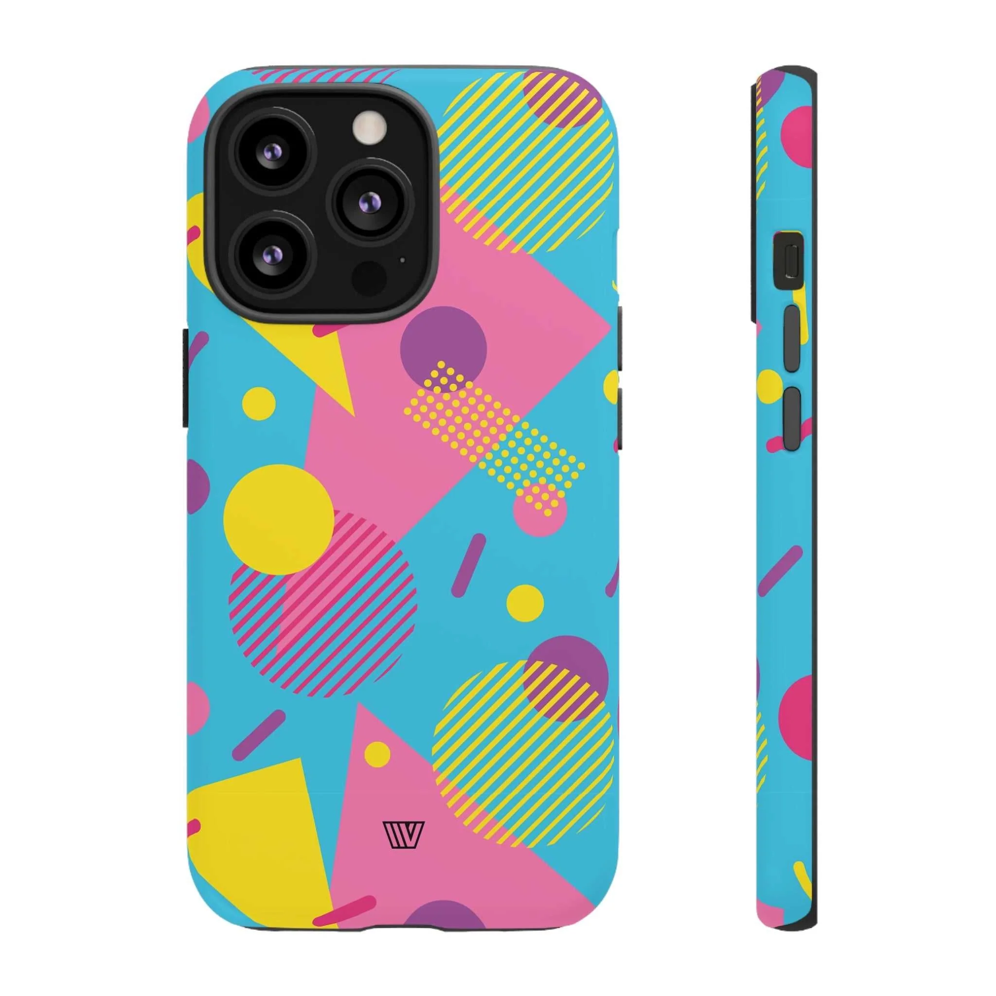 80s / 90s RETRO PATTERN LIGHT BLUE | Tough Phone Case - Image 18