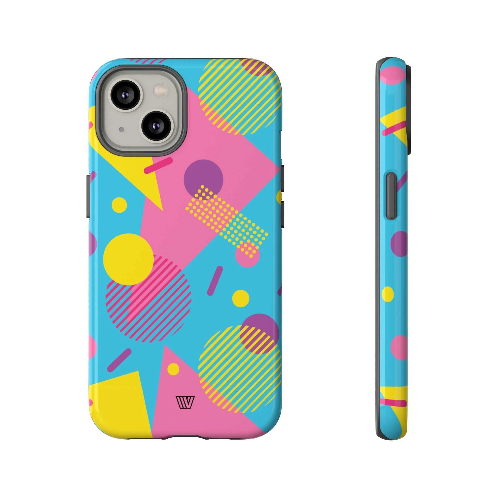 80s / 90s RETRO PATTERN LIGHT BLUE | Tough Phone Case - Image 2