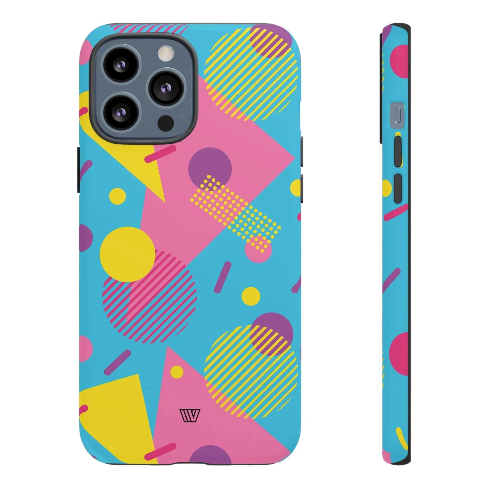 80s / 90s RETRO PATTERN LIGHT BLUE | Tough Phone Case - Image 29