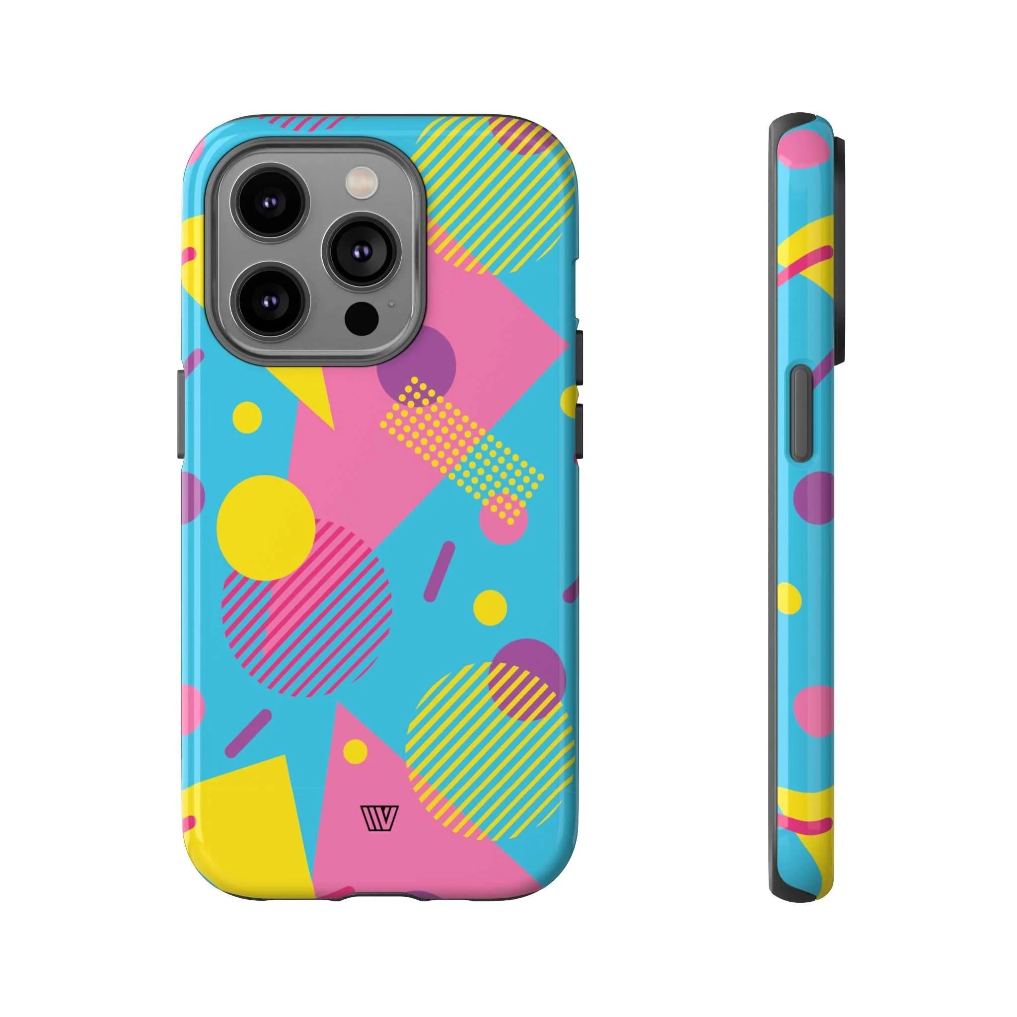80s / 90s RETRO PATTERN LIGHT BLUE | Tough Phone Case - Image 3